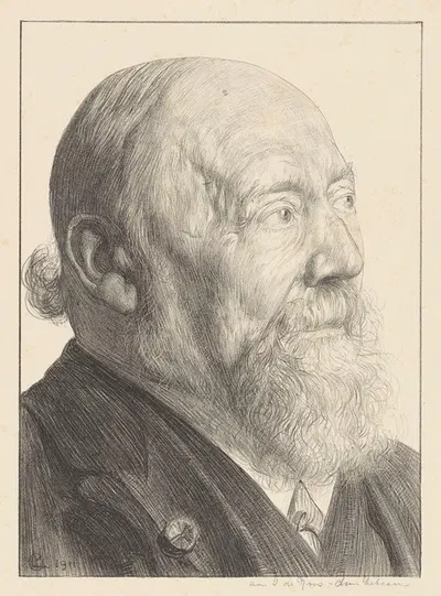 Portret van Hendrik Willem Mesdag by Крис Лебо, 1911 — digital art print download