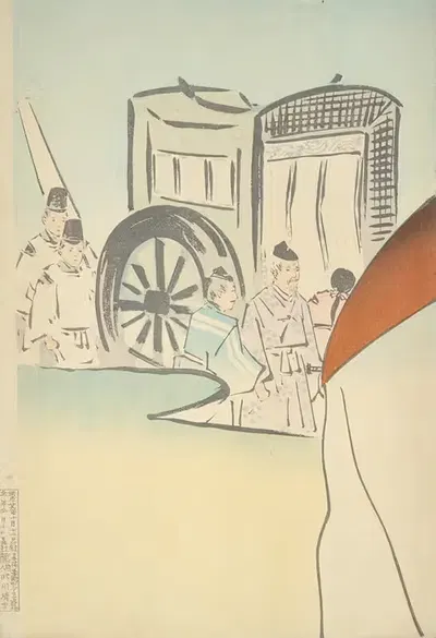 Леди Сэй Сёнагон by Кобаяси Киёчика, 1897 — digital art print download