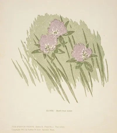 Ipswich Prints; Clover by Артур Уэсли Доу, 1901 — digital art print download