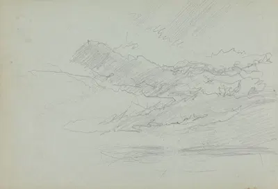 Landscape Study by Кларксон Стэнфилд, 1863 — digital art print download