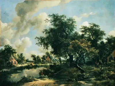 A Stormy Landscape by Meindert Hobbema, 1663 - 1665 — digital art print download