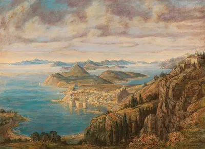 View of Dubrovnik by Michael Zeno Diemer — digital art print download