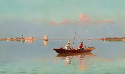 Венеция, в лагуне by Пьетро Гальтер — digital art print download