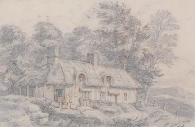 Cottage in Herefordshire by David Cox — digital art print download