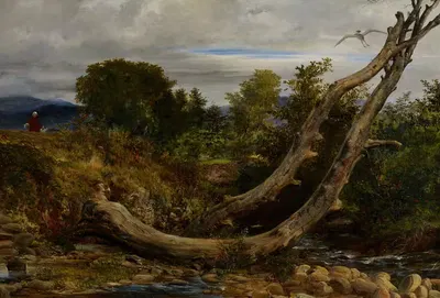 Испуганный цапля by Ричард Редгрейв, c. 1850 — digital art print download