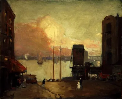 Cumulus Clouds, East River by Robert Henri, 1901-1902 — digital art print download