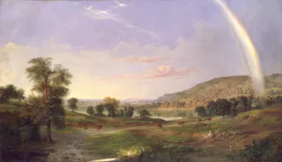 Пейзаж с радугой by Роберт С. Дункансон, 1859 — digital art print download