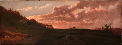 Романтический пейзаж by Роберт С. Дункансон, 1871 — digital art print download