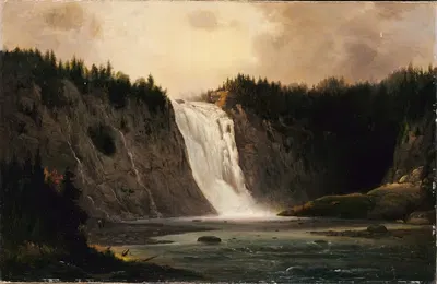 Водопад на Мон-Моренси by Роберт С. Дункансон, 1864 — digital art print download