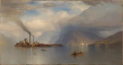 Storm King on the Hudson by Samuel Colman, 1866 — digital art print download