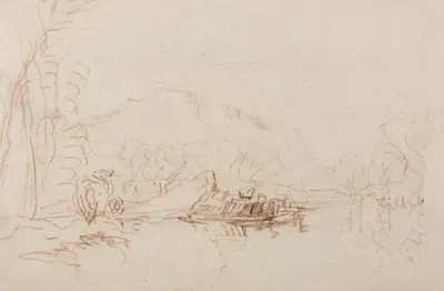 River Scene by David Cox — digital art print download