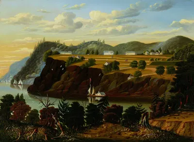 View of West Point by Thomas Chambers, c. 1850 — digital art print download