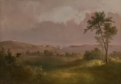 Вид на гавань Бостона с высот Дорчестера by Томас Даути — digital art print download