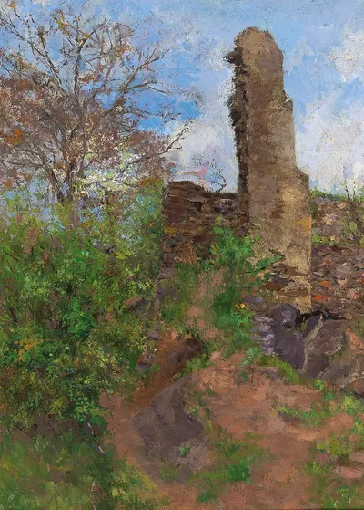Wachau, Town Wall in Stein by Wilhelm Gause — digital art print download