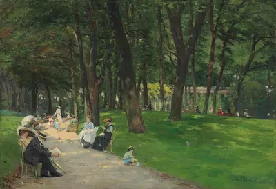 Булонский лес, Париж by Альбер Леопольд Пьерсон, 1903 — digital art print download