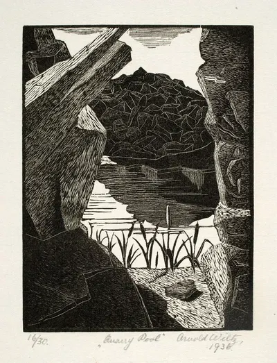 Карьерный пруд by Арнольд Уилтц, 1936 — digital art print download