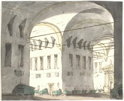 Интерьер с большими арками и кроватями by Арон Уоллик, 1802 - 1809 — digital art print download