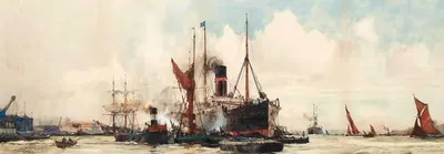 Над Гринвичем by Шарль Эдвард Диксон, 1903 — digital art print download