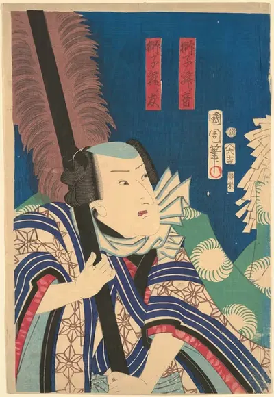 Lion Dance Scene from Kabuki (Shishi Shô no Oto) by Kunichika Toyohara — digital art print download
