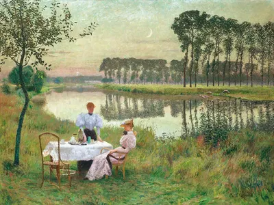 Летний вечер by Эмиль Клаус, 1895 — digital art print download