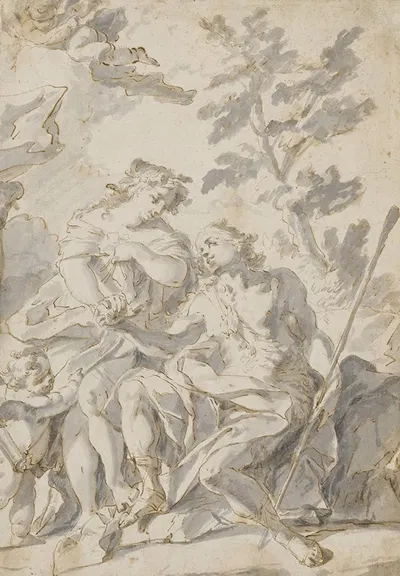 Diana and Endymion by Fedele Fischetti — digital art print download