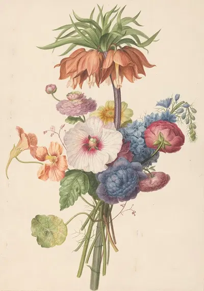 Boeket by Henriëtte Geertruida Knip, 1793 — digital art print download
