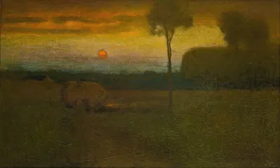 Landscape (Evening Landscape) by George Inness, 1889 — digital art print download
