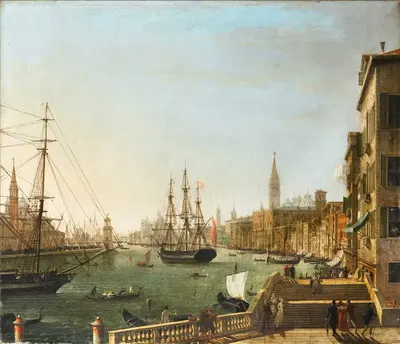 Гранд-канал, Венеция by Джузеппе Борсато, 1829 — digital art print download