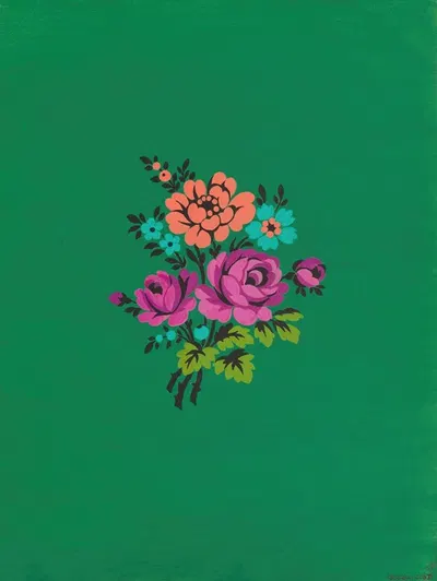 Polychrome floral group IV by Herman A. Elsberg, 1915 — digital art print download