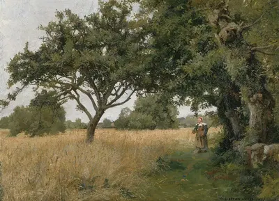 Пейзаж Бретани by Хью Болтон Джонс, 1877 — digital art print download