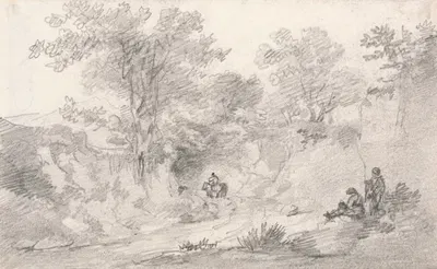 Buckland Lane by Джордж Хоуленд Бомонт, 1802 — digital art print download