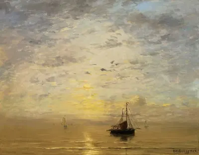 Marine by Hendrik Willem Mesdag, 1890 — digital art print download