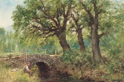 A Young Fisherman by Henry John Yeend King — digital art print download