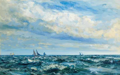 Summer Sailing by Henry Moore, 1894 — digital art print download