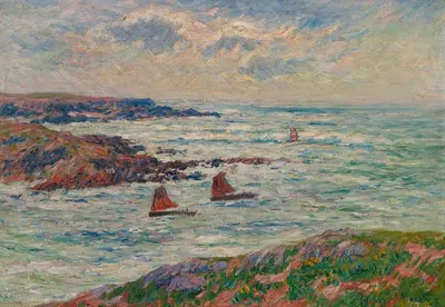 Вход в порт Дёлан, Финестер by Генри Морет, 1909 — digital art print download