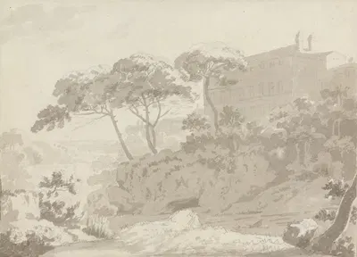 Larici by Джордж Хоуленд Бомонт, 1782 — digital art print download