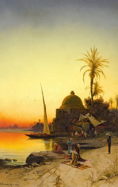 На берегах Нила by Герман Давид Саломон Корроди, 1879 — digital art print download