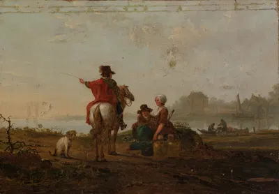 Landscape With Figures by Jacob van Strij — digital art print download
