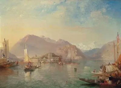 Изола Белла, озеро Маджоре, Италия by Джеймс Бейкер Пайн, 1857 — digital art print download