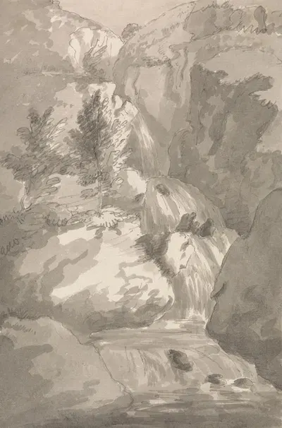 Part of Brind Gill in Ligburthwaite by George Howland Beaumont — digital art print download