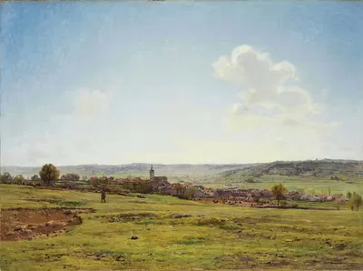 Paysage Près De Fresnes by Jean Ferdinand Monchablon, 1895 — digital art print download