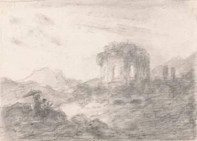 Temple of Venus, Bay of Baie by Джордж Хоуленд Бомонт — digital art print download
