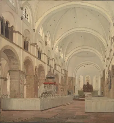 Интерьер собора Рибе by Йорген Рёд, 1836 — digital art print download