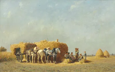 Полуденный обед by Жюль-Жак Вейрассат — digital art print download