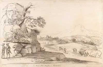 Landscape by George Knapton, 1740 — digital art print download