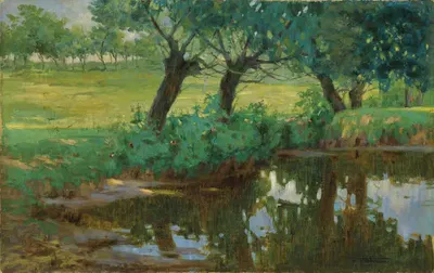 Тихий пруд by Пьетро Фраджакомо, 1902 — digital art print download