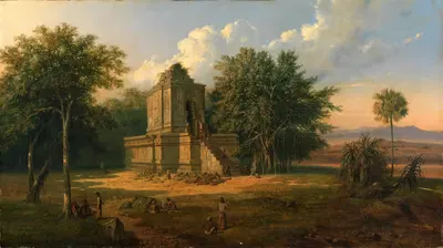 Яванский храм в руинах by Раден Салех, 1860 — digital art print download