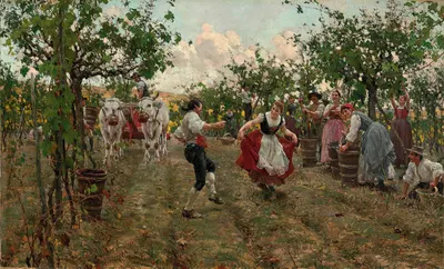 Танец урожая by Рафаэлло Сорби, 1893 — digital art print download