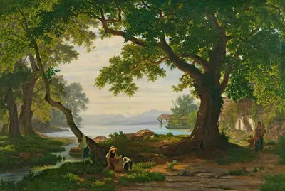 At Lake Sempach by Robert Zünd — digital art print download