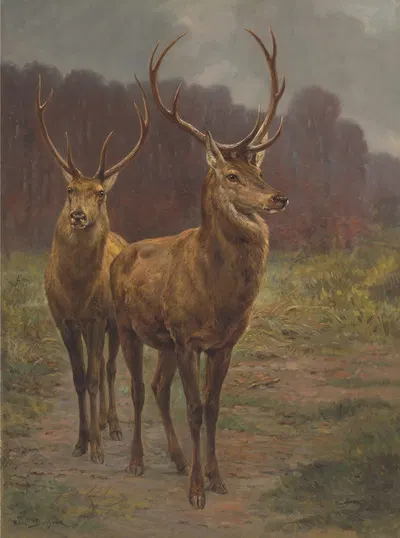 Monarchs Of The Forest by Роза Бонёр — digital art print download